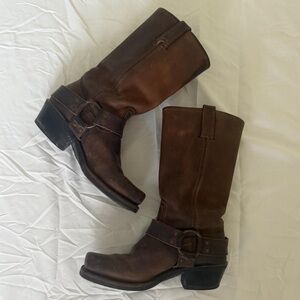 Frye Leather Harness Boots